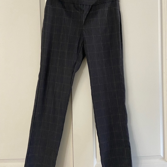 Ladies Dark Gray Plaid Pants - Picture 3 of 9